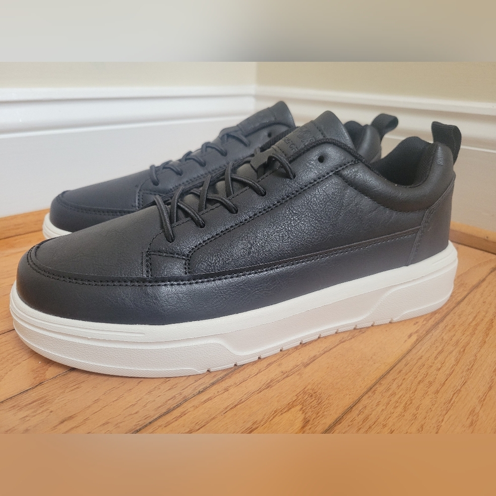 Men's Lightweight Casual Non-Slip US 10 Black/White Low Top Sneaker